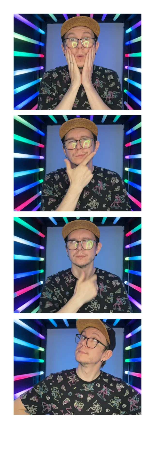 Фотолента из светового тоннеля